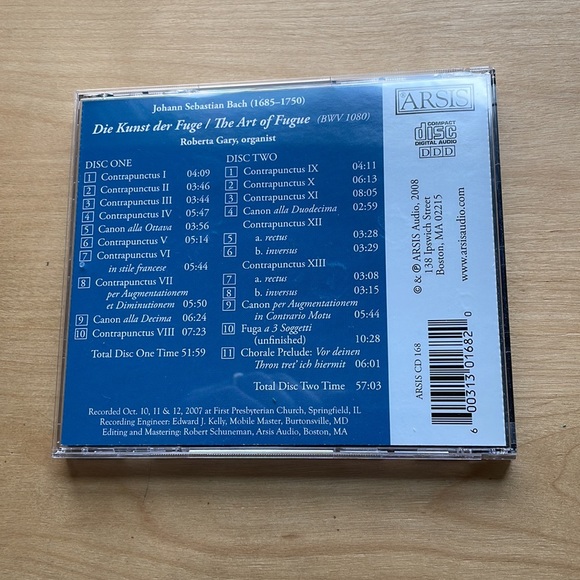 CD: Johan Sebastian Bach - The Art of the Fugue - 2 CD Set - Picture 2 of 3